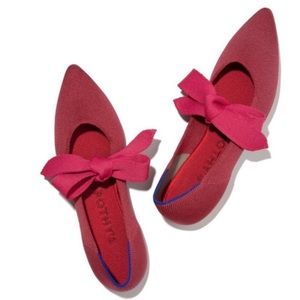 Rothy’s The Mary Jane Point Toe Flat w/ Bow Sz 7.5